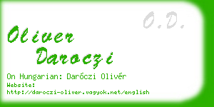 oliver daroczi business card
